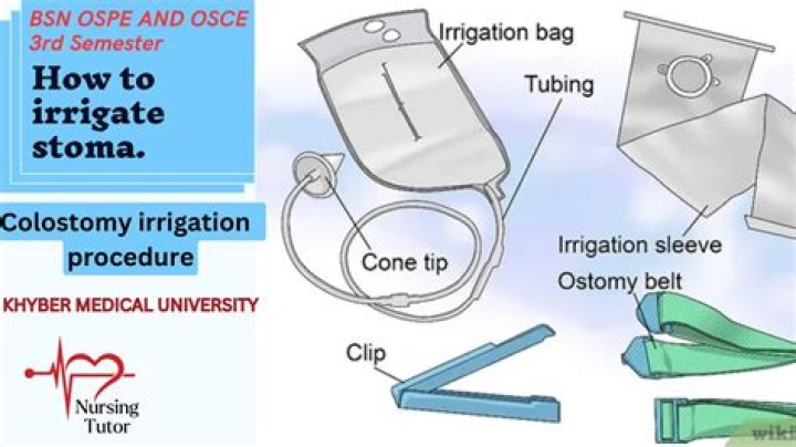 What is irrigation of the bowel?
