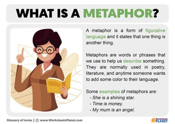 What is metaphor and example?