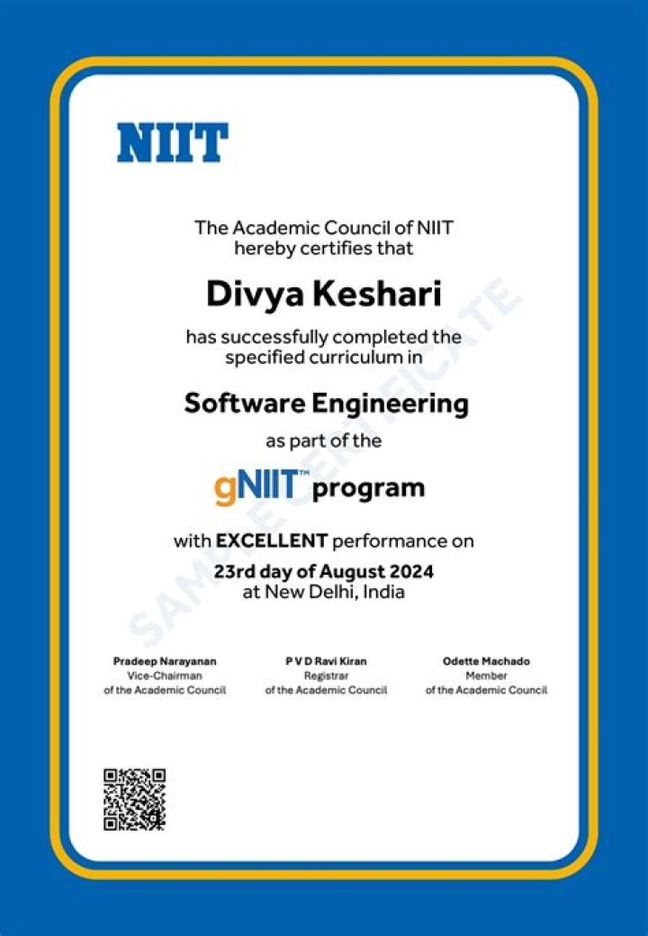 What is NIIT computer course?