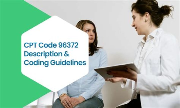 What is procedure code 96372 used for?
