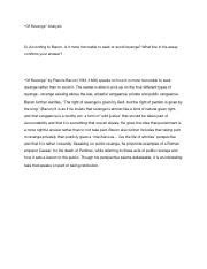 What is revenge paragraph?
