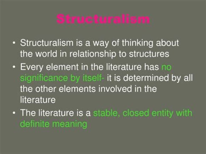 What is structuralism literary theory?