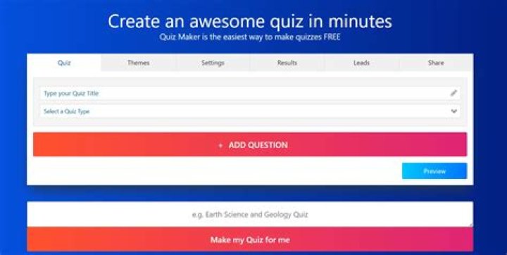 What is the best free online quiz maker?