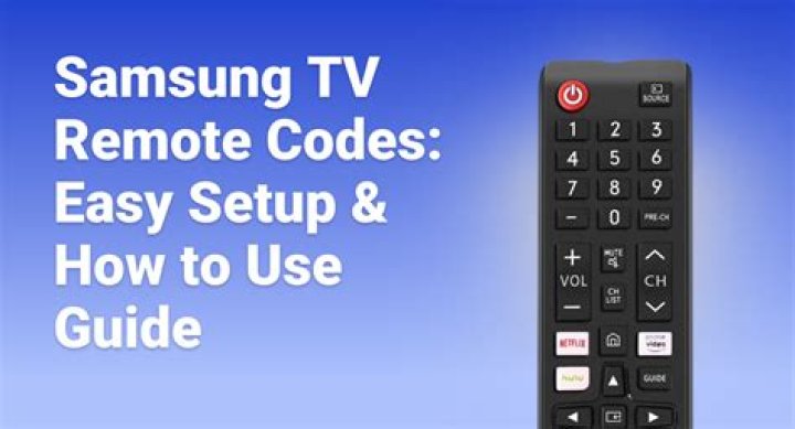 What is the code for Samsung TV on a universal remote?