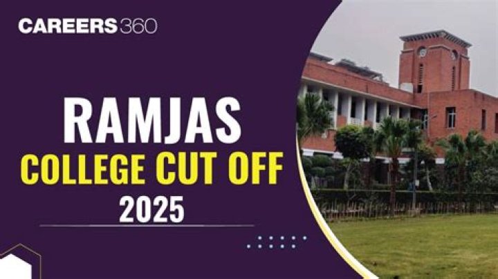 What is the cut off for ramjas college?