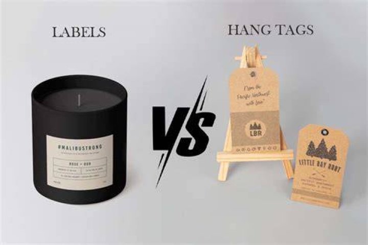 What is the difference between hang tags and labels?