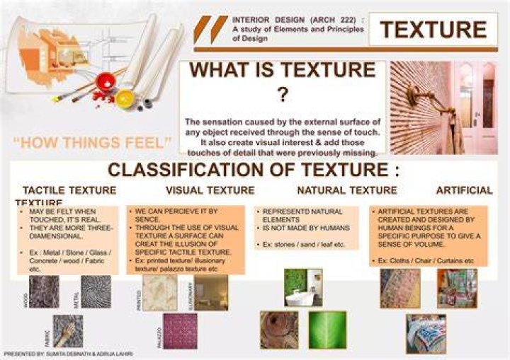 What is the elements of texture?