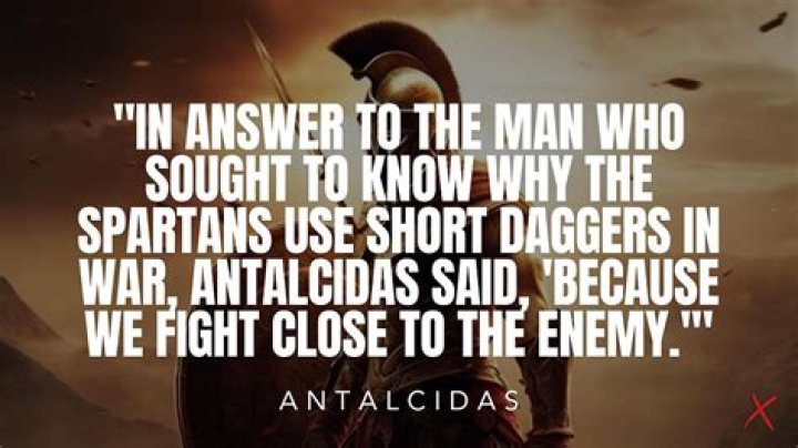 What is the famous Spartan saying?