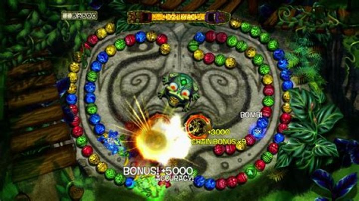 What is the game with the frog that shoots balls?