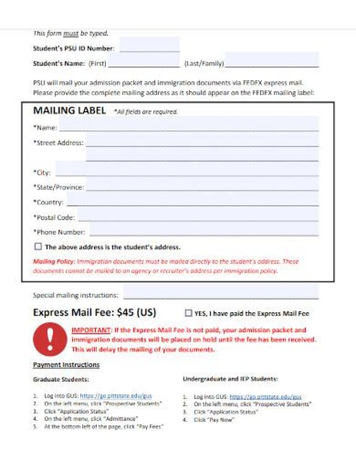 What is the mailing address for the US Department of State?