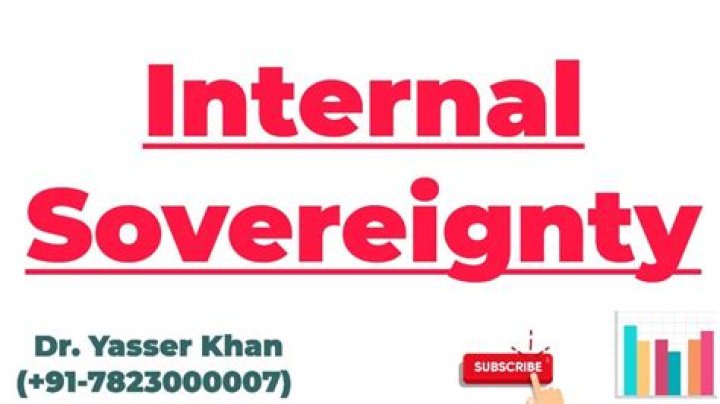 What is the meaning of internal sovereignty?