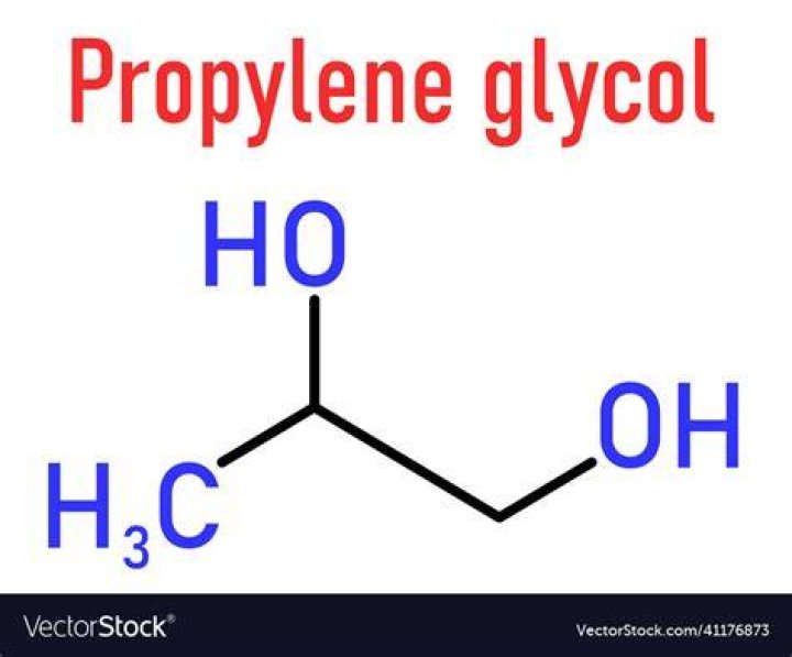 What is the structure of propylene glycol?
