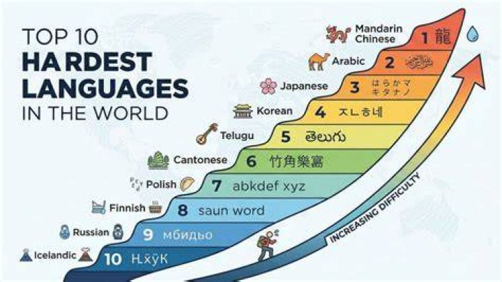 What is the top 30 hardest languages to learn?