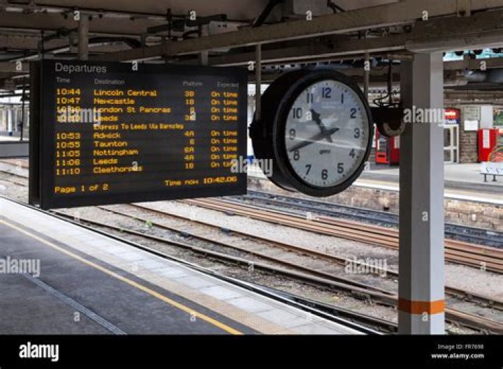 What is train departure time?