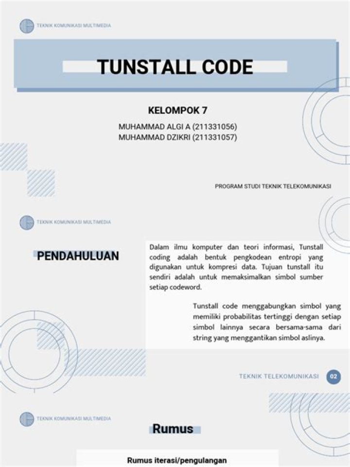 What is Tunstall code?