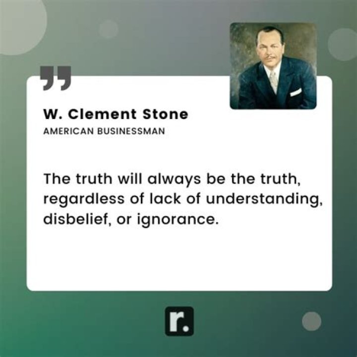 What is w Clement Stone known for?