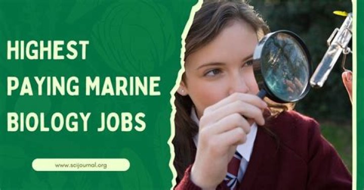 What kind of marine biology jobs are there?