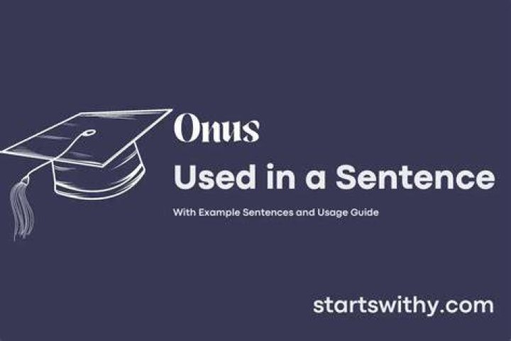 What onus means?