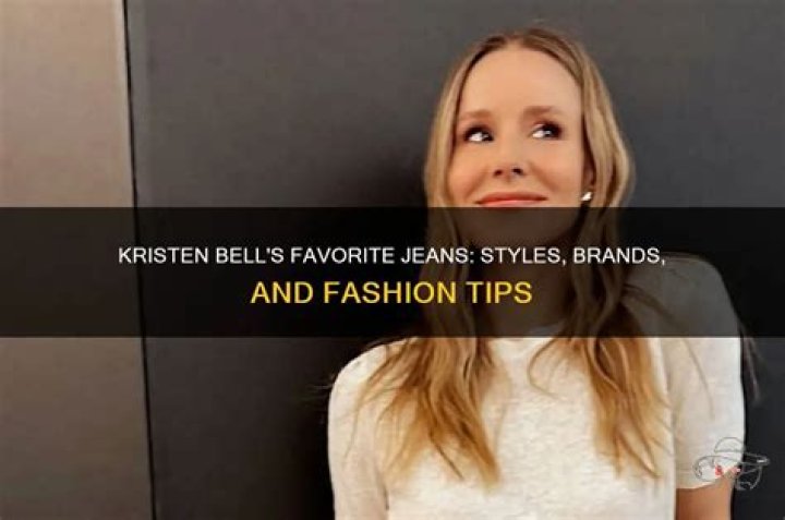 What products does Kristen Bell use?