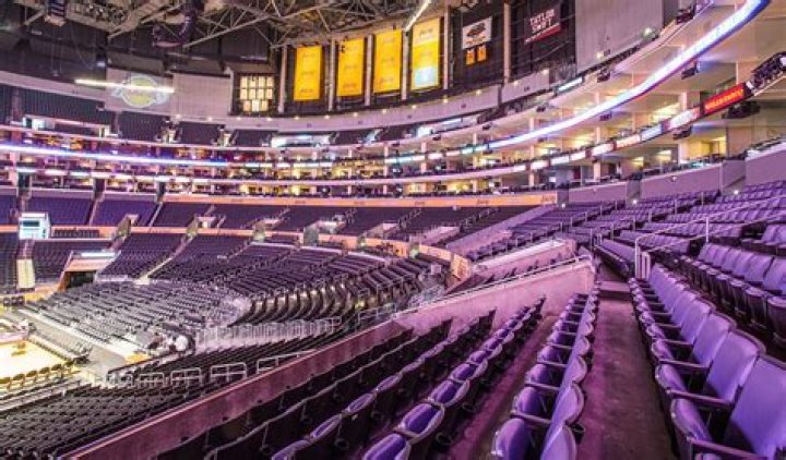 What row is courtside at Staples Center?