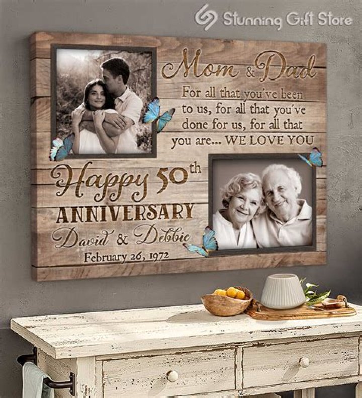 What should I get my parents for their 50th wedding anniversary?