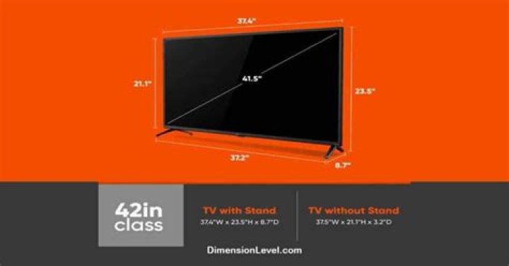 What size is a 42 inch TV?