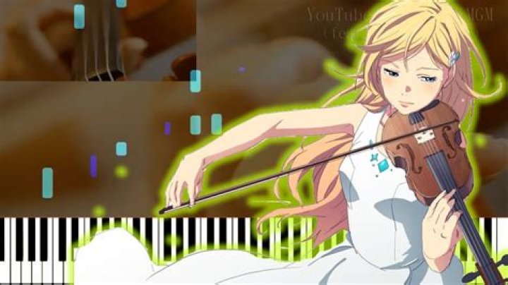 What song does Kaori play on the violin?