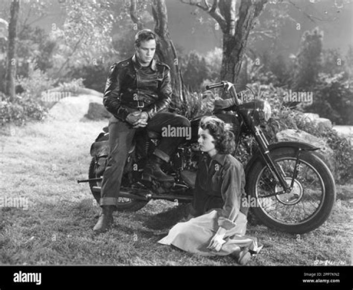 What type of motorcycle did Brando ride in The Wild One?