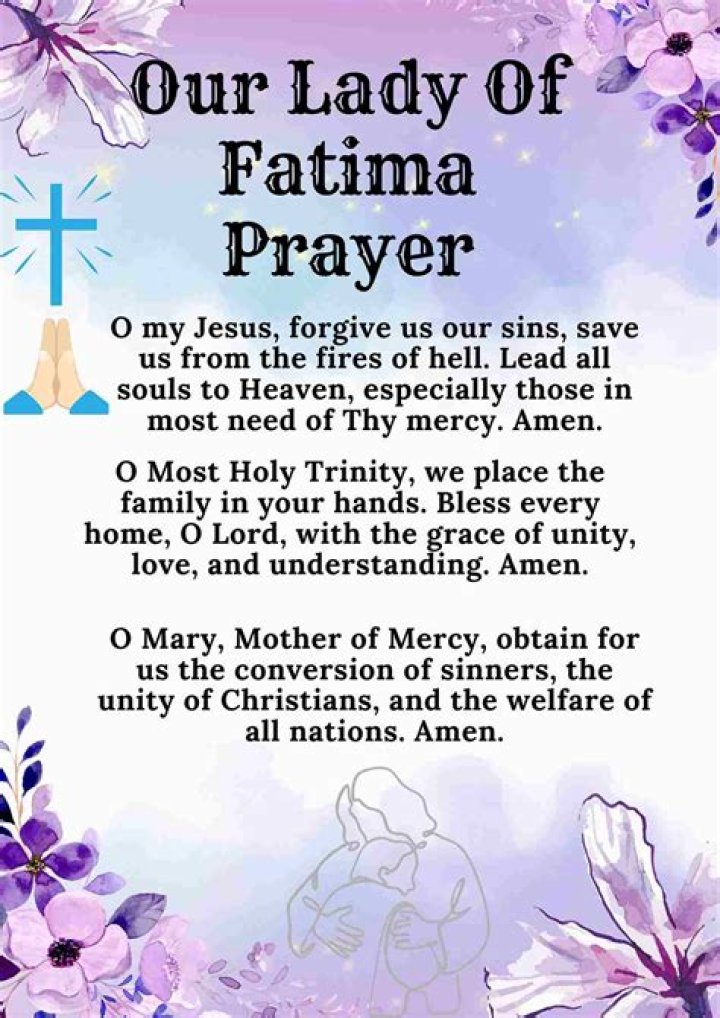 What were the three messages from Our Lady of Fatima?