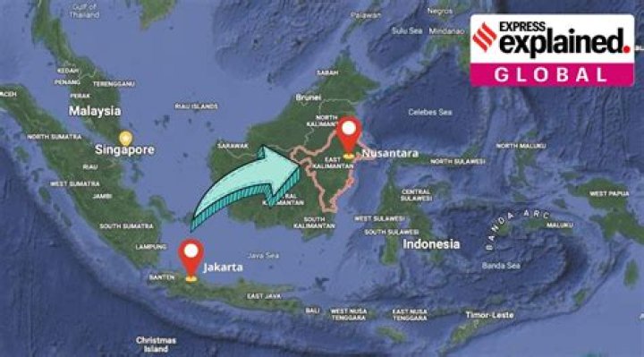 Which city has been selected as a possible new capital city for Indonesia?
