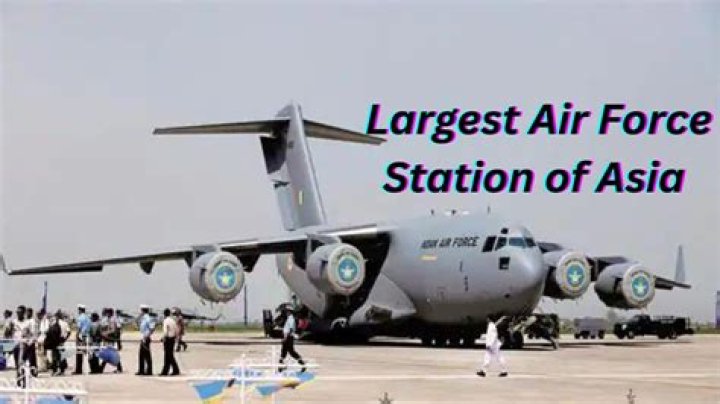 Which is the largest Air Force base in India?