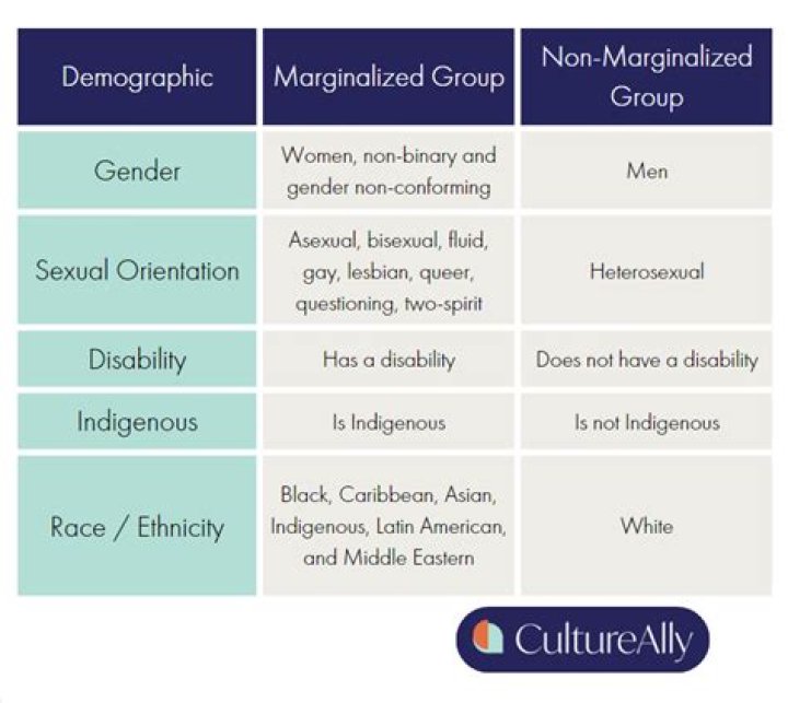 Who are the marginalized groups in USA?