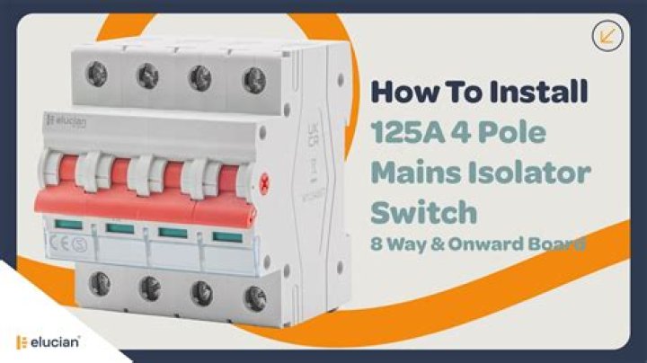 Who can install an isolator switch?