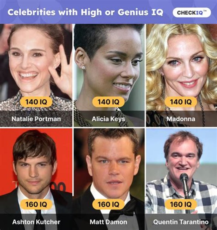 Who is a celebrity with a high IQ?