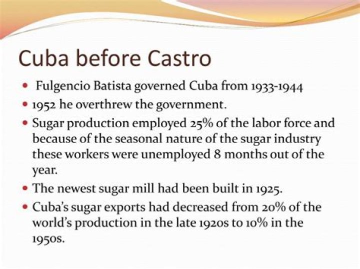 Who ruled Cuba before Castro?