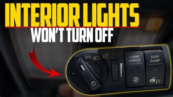 Why are my interior lights not working?