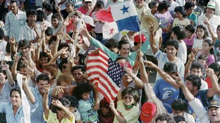 Why did the Panamanians riot against the US in 1964?
