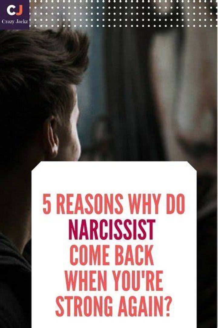 Why do narcissist come back when your strong again?