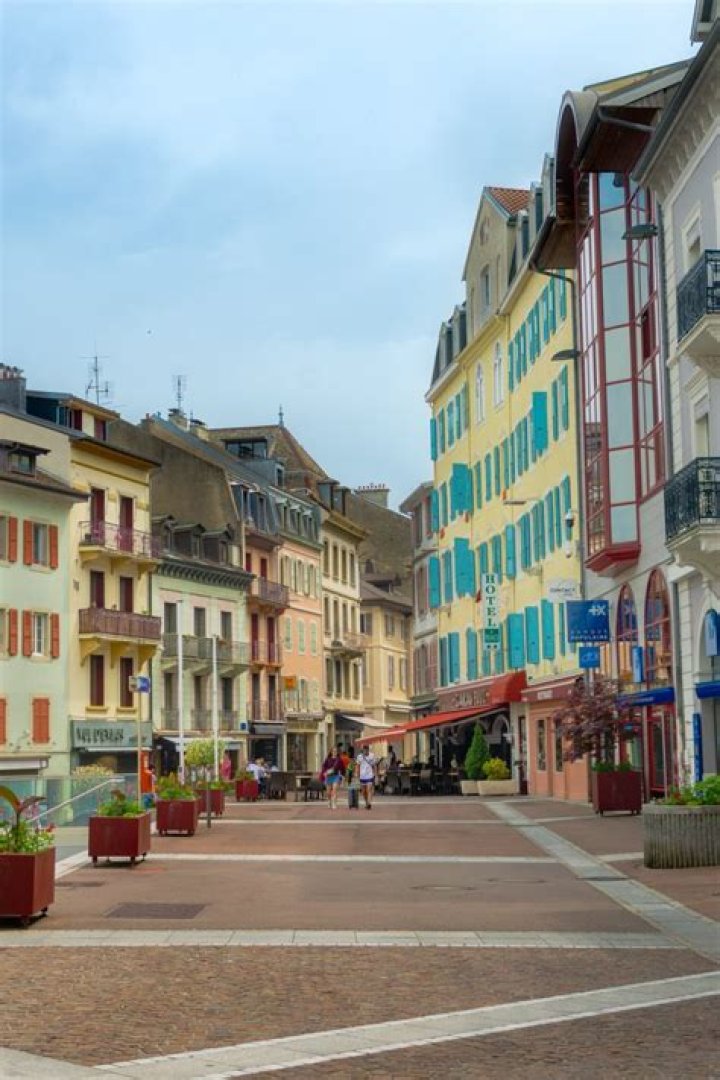 Why do so many people go to Evian-les-Bains?