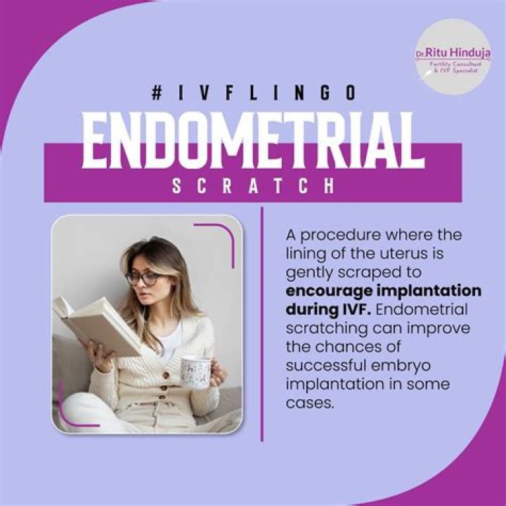Why does the endometrium scratch?