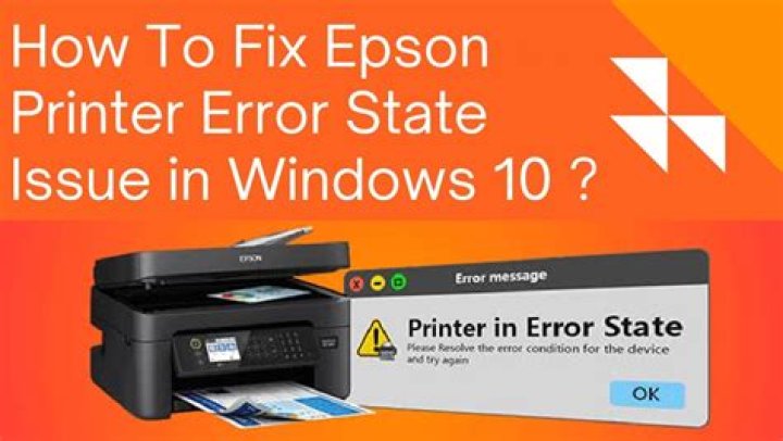 Why is my Epson printer in error mode?
