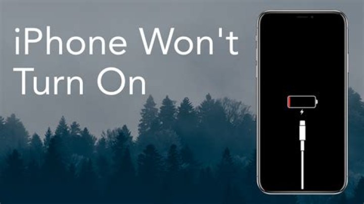 Why is my iPhone 5 black and wont turn on?